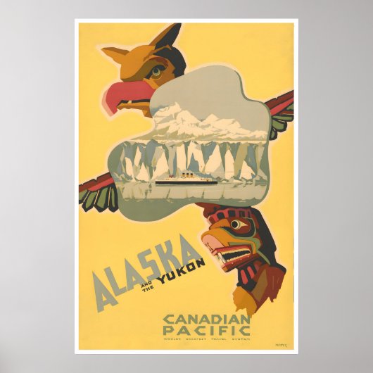 Alaska Reisposter Canadian Pacific Railroad Poster (Voorkant)