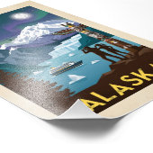 Alaska Reisposter Foto Afdruk (Hoek)
