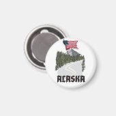 Alaska Reisposter Magneet (Voorkant / Achterkant)