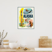 Alaska Reisposter Poster (Keuken)