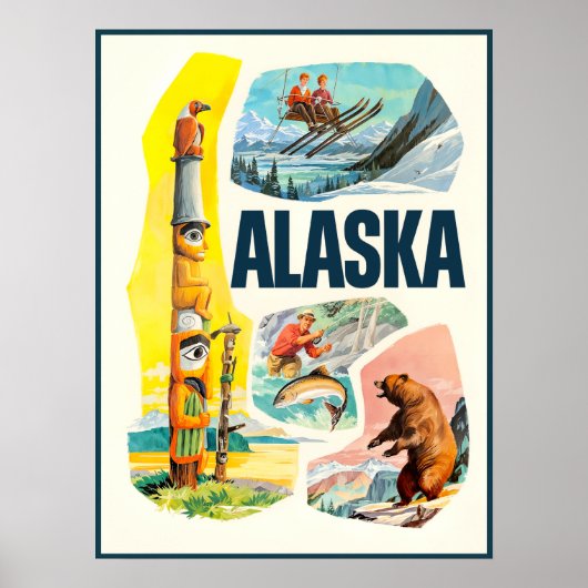 Alaska Reisposter Poster (Voorkant)
