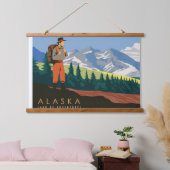Alaska reizen hangend wandkleed (Slaapkamer)