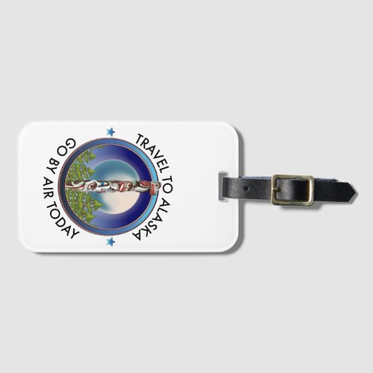 Alaska reizen logo bagagelabel (Voorkant (horizontaal))