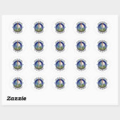 Alaska reizen logo ronde sticker (Vel)