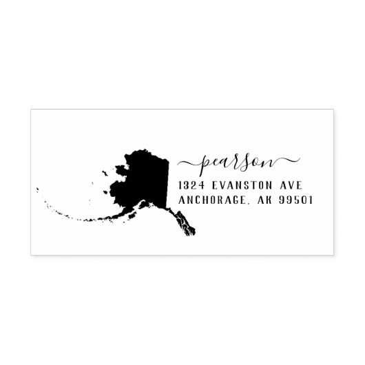 Alaska Retour Adres Stempel Zelfinkt (Design)