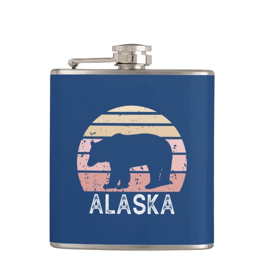Alaska Retro Beer Heupfles (Voorkant)