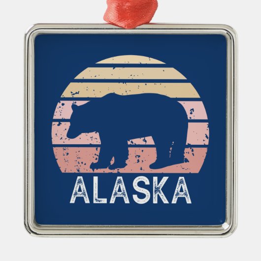 Alaska Retro Beer Metalen Ornament (Voorkant)