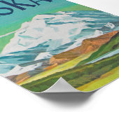 Alaska Retro Vintage Travel Poster (Hoek)