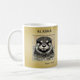 Alaska River Otter Portret Koffie Mok-Tan Koffiemok