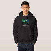 Alaska Road  Cool Souvenir Usa Alaska Hoodie (Voorkant volledig)