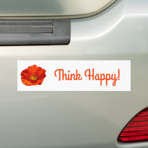 Alaska Rode Klaproos Kleurrijke Bloem Bumpersticker