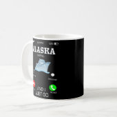 Alaska roept vakantie koffiemok (Voorkant links)