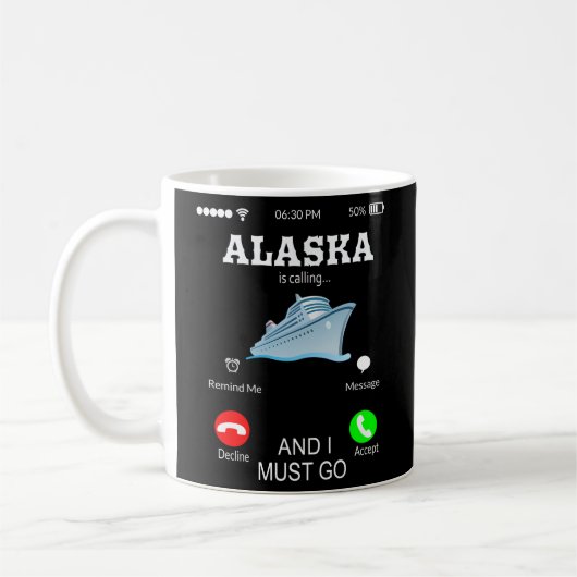 Alaska roept vakantie koffiemok (Links)