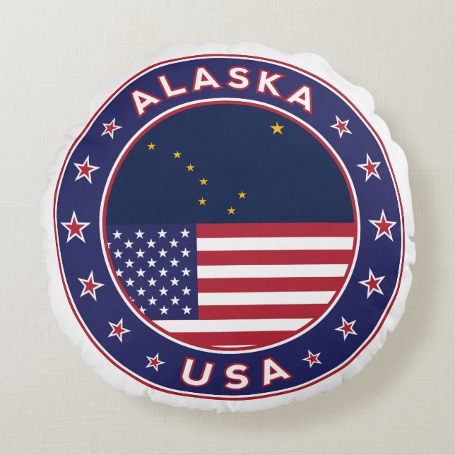 Alaska Rond Kussen (Voorkant)