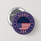 Alaska Ronde Button 5,7 Cm (Voorkant /achterkant)