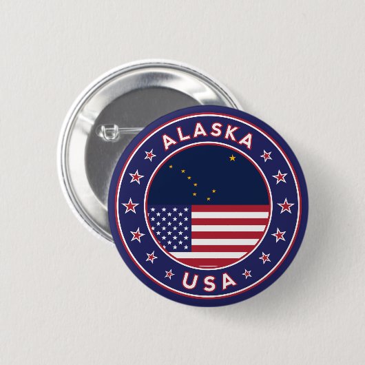 Alaska Ronde Button 5,7 Cm (Voorkant /achterkant)