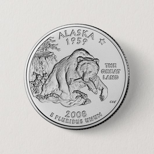 Alaska Ronde Button 5,7 Cm (Voorkant)