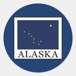 Alaska Ronde Sticker