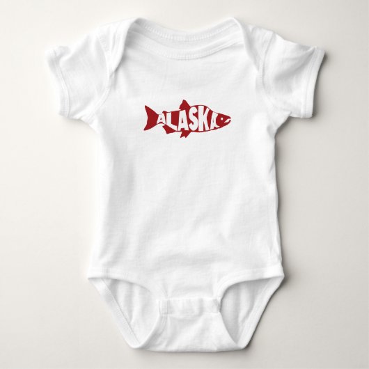 Alaska Salmon Baby Bodysuit (Voorkant)