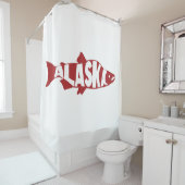 Alaska Salmon Douchegordijn (In situ)