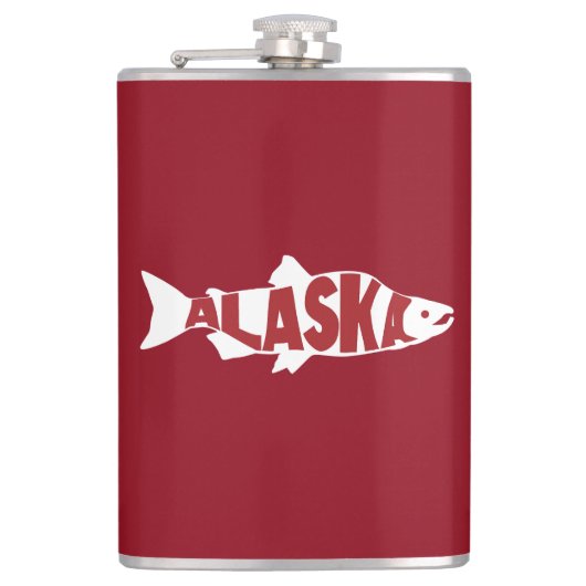 Alaska Salmon Flask Heupfles (Voorkant)