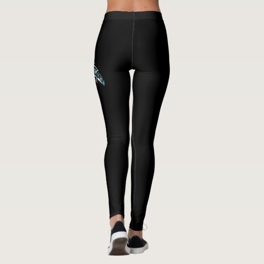 Alaska Salmon Vist inheemse inheemse indigen Leggings (Achterkant)