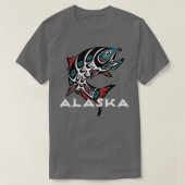 Alaska Salmon Vist inheemse inheemse inheemse Indi T-shirt (Design voorkant)