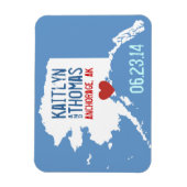 Alaska Save the Date -  stad Magneet (Verticaal)