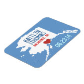 Alaska Save the Date -  stad Magneet (Linkerzijde)