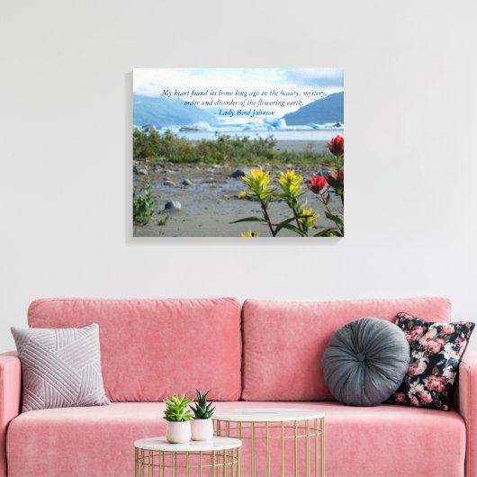 Alaska Scenery Canvas Afdruk (Insitu (Woonkamer))