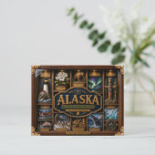 Alaska-schaduwdoos 3D figuur staat Briefkaart (Staand voorkant)