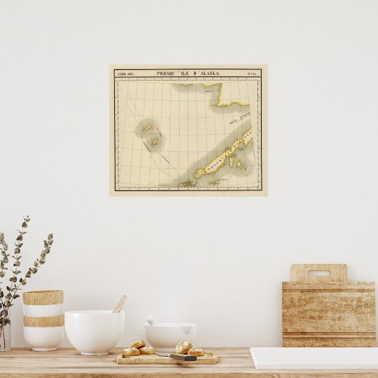 Alaska-schiereiland Poster (Keuken)