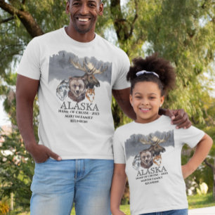 Alaska Schip Inschipping Cruise Dieren T-shirt