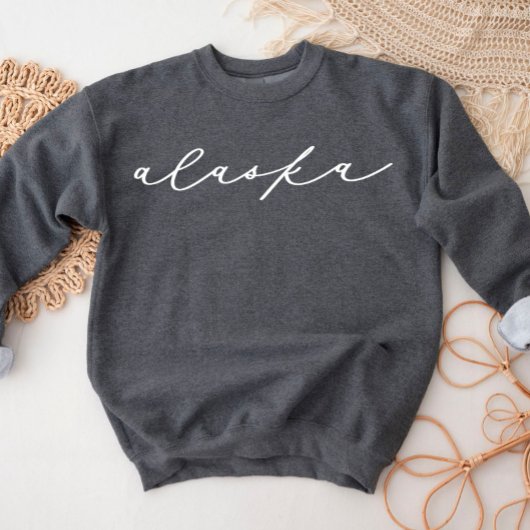Alaska Script State Dames Sweatshirt