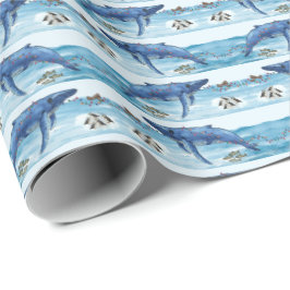 Alaska Sea Life Holiday Wrapping Paper Cadeaupapier