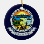 Alaska Seal Keramisch Ornament (Voorkant)