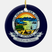 Alaska Seal Keramisch Ornament (Achterkant)