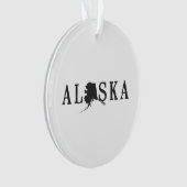 Alaska Shaped Letter Alaskan State Name Word Art Ornament (voorkant)