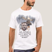 Alaska Ship Embarkation Cruise Animals T-shirt (Voorkant)