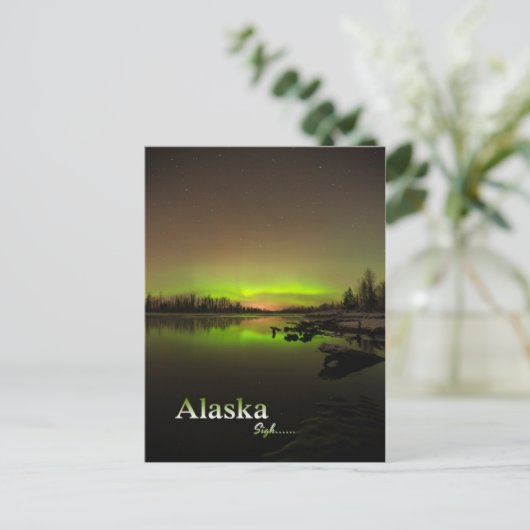 Alaska Sigh.... Briefkaart (Staand voorkant)