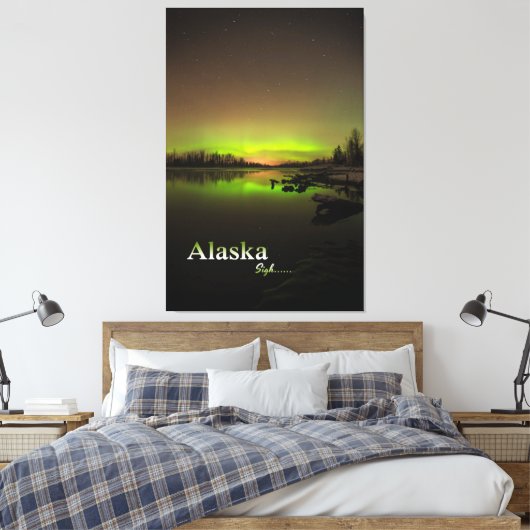 Alaska Sigh.... Canvas Afdruk (Insitu (Slaapkamer))