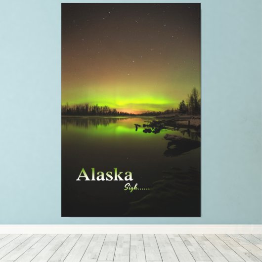 Alaska Sigh.... Canvas Afdruk (Insitu (Houten vloer))