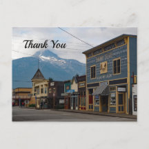 Alaska Skagway Stad Gebouwen Foto Bedankt