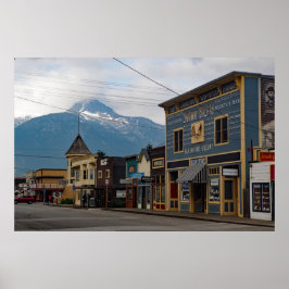 Alaska Skagway Town Buildings Foto Poster