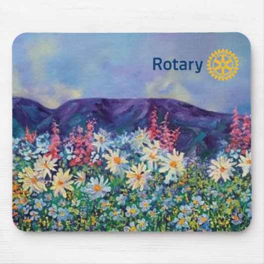 alaska slapende dame _rotary int'l Mousepad Muismat (Voorkant)