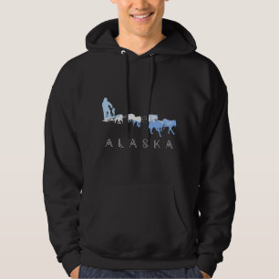 Alaska Sled Dogs Mushing - Sledeshonden Team Sneeu Hoodie