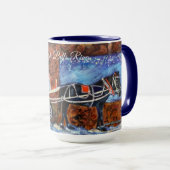 Alaska Sleigh Bells Ring Tweekleurige Koffiemok (Voorkant rechts)