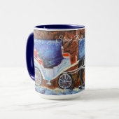 Alaska Sleigh Bells Ring Tweekleurige Koffiemok (Voorkant links)