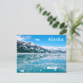 Alaska Sneeuw Gletsjer Bergreis Briefkaart (Staand voorkant)