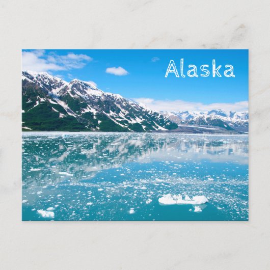 Alaska Snow Glacier Mountain Trip Briefkaart (Voorkant)